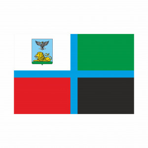 Флаг Белгородской области на флажной сетке